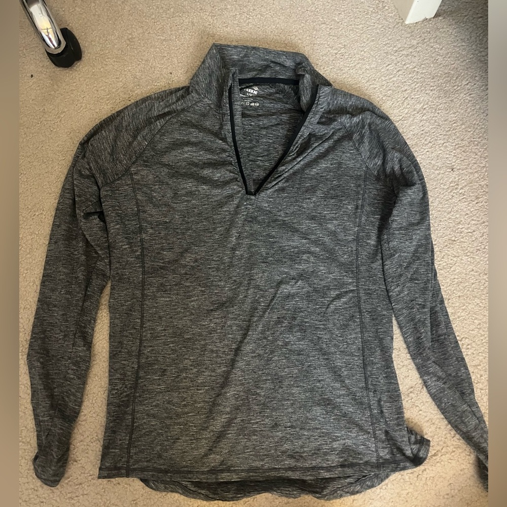Grey quarter zip